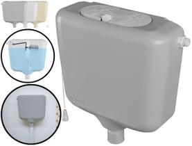 Caixa De Descarga Banheiro Controlada Universal Astra Elevada Convencional 6 A 9 Litros