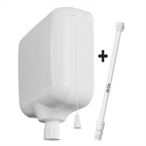 Caixa De Descarga De Parede Astra Plastica 6/9 L + Engate