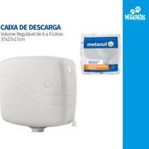 Caixa De Descarga Plástica 69 Litros Metasul Branca