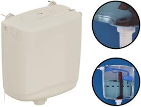 Caixa De Descarga Plástica Suspensa Sem Engate 6 A 9 Litros Universal P/ Vaso Sanitário Banheiro