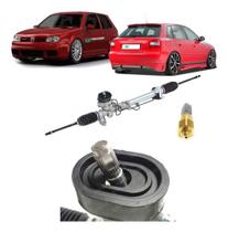 Caixa de direção hidraulica vw golf bora new beetle audi a3 1999 á 2012 c/terminal e c/sensor direçã