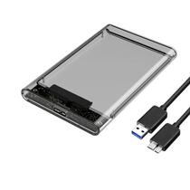 Caixa De Disco Rígido Externo Transparente USB3.0 SATA HDD De 2,5 Polegadas Suporta Até 6 TB