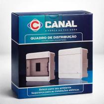 Caixa De Distribuição Branca 3 Disjuntores Nema Ou 4 Din Caixa De Distribuição Branca 3 Disjuntores Nema Ou 4 Din