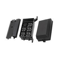 Caixa De Distribuição De Relés E Fusíveis Pré-Cabeada Universal 12V Com 6 Slots