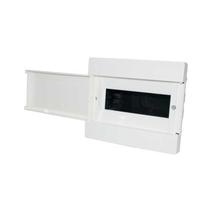 Caixa de Distribuição Embutir 9 DIN / 6 UL para Disjuntor - Branco e Preto Caixa de Distribuição Embutir 9 DIN / 6 UL para Disjuntor - Branco e Preto