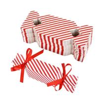 Caixa De Doces Com Listras Vermelhas Para Natal, Embalagem De Chocolate E Biscoitos, Enfeites De Caixa De Doces Com Listras Vermelhas Para Natal, Embalagem De Chocolate E Biscoitos, Enfeites De