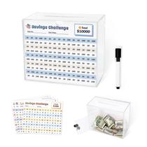 Caixa de economia de dinheiro GlColl Clear Acrylic com fechadura e chave 10K