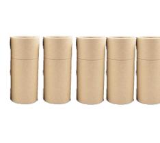 Caixa de embalagem: tubo de papel kraft para frasco de óleo essencial de 30mL