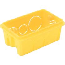 Caixa De Embutir Retangular Amarela De PVC 4X2 - 57500044 - TRAMONTINA Caixa De Embutir Retangular Amarela De PVC 4X2 - 57500044 - TRAMONTINA