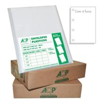 Caixa De Envelope Plástico Oficio C/400 Unidades