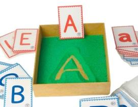 Caixa De Escrita Sensorial- Letras De Forma