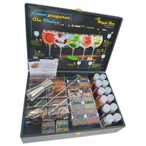 Caixa de especiarias para gin tonica Kit completo RoyalBlack