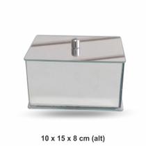 Caixa de Espelho com Tampa Multiuso 15 x 10 x 8cm