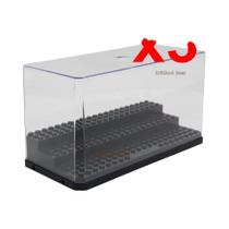 Caixa De Exibição Acrílica À Prova De Poeira Com 3 Níveis Para Armazenamento De Modelos De Carros Da