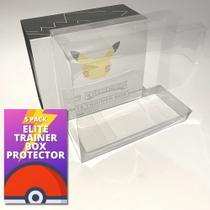 Caixa de exibição de plástico transparente para Pokémon ETB Elite Trainer Caixa de exibição de plástico transparente para Pokémon ETB Elite Trainer