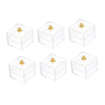 Caixa de exibição Dollhouse ERINGOGO Miniature Food, 10 unidades com tampas Caixa de exibição Dollhouse ERINGOGO Miniature Food, 10 unidades com tampas
