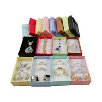 Caixa De Exibição Para Conjuntos De Joias Em Cores Sortidas 24 Peças Caixa Para Colar Brincos Anel