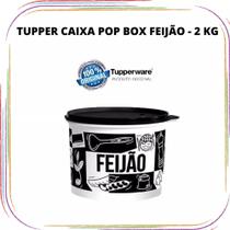 Caixa de Feijão Pop Box 2 kilos Branco Tupperware Caixa de Feijão Pop Box 2 kilos Branco Tupperware