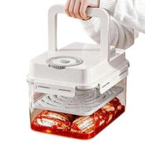 Caixa de Fermentação BSL3919 4L Conservas Vedação Hermética Branco AB Mídia Caixa de Fermentação BSL3919 4L Conservas Vedação Hermética Branco AB Mídia