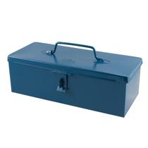 Caixa de Ferramenta em Aço Azul Baú Com Estojo Maleta Organizadora Fenda Martelo Combinada Estrela