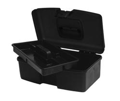 Caixa De Ferramenta Plástica Bandeja Removível 36Cm - Preto Caixa De Ferramenta Plástica Bandeja Removível 36Cm - Preto