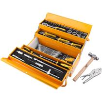Caixa de Ferramenta Sanfonada com 68 Peças em Cromo Vanádio Lith