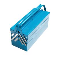 Caixa de ferramenta sanfonada tramontina 5 gavetas azul
