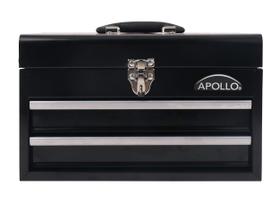Caixa de ferramentas Apollo Tools Steel 35cm com 2 gavetas preta DT5010 Caixa de ferramentas Apollo Tools Steel 35cm com 2 gavetas preta DT5010