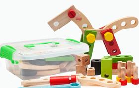 Caixa de ferramentas - brinquedo infantil montessoriano