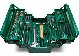 Caixa De Ferramentas Completa 70 Peças 5 Gavetas Sata