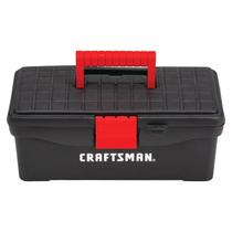 Caixa de ferramentas CRAFTSMAN com fechadura com Pad Lock Eye de 13 polegadas vermelha/preta Caixa de ferramentas CRAFTSMAN com fechadura com Pad Lock Eye de 13 polegadas vermelha/preta
