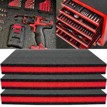 Caixa de ferramentas Foam ONREVA, pacote com 3, 60x60x5cm para organizador de estojos