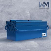 Caixa de Ferramentas metálica sanfonada de 50 cm com 5 Gavetas com alça dobrável - W&M
