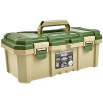 Caixa de Ferramentas Plástica Tática Camper Fecho Articulado Reforçado 18,3 Pol. - Metasul