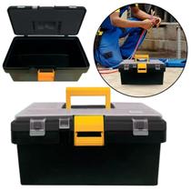Caixa De Ferramentas Preta Com Bandeja, Sobretampa E Alça Caixa De Ferramentas Preta Com Bandeja, Sobretampa E Alça