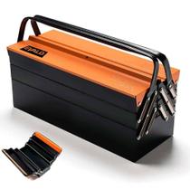 Caixa de Ferramentas Sanfonada 5 Gavetas 50 CM Reforçada Laranja e Preto EVALD By TRAMONTINA