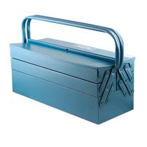 Caixa de Ferramentas Sanfonada Tramontina Maleta de Metal 5 Gavetas Azul