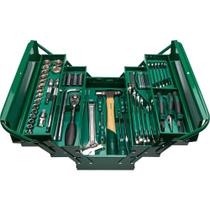 Caixa De Ferramentas Sata Sanfonada 69 Peças 1/2" Aço Reforçado 430 Mm X 200 Mm X 200 Mm