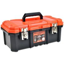 Caixa De Ferramentas Tática Laranja Com Fecho De Metal 18,3 Polegadas - Metasul