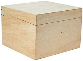 Caixa de fichário, 5x8 (Médio), Madeira Pinus Luxo - Souza & Cia Ref.(3543)