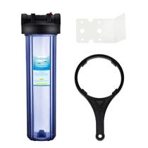 Caixa de filtro de água Geekpure de 20 polegadas Clear com 1 porta NPT