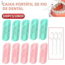 Caixa De Fio Dental Portátil Mini Para Viagem 10/6/2PCS Estojo De Armazenamento De Palitos De Dente