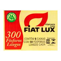 Caixa De Fósforo Fiat Lux Casa 6 Und Com 50 Palitos