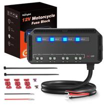 Caixa de Fusíveis Nilight 12V 20A para Motocicleta - 4 Circuitos com Indicador LED Caixa de Fusíveis Nilight 12V 20A para Motocicleta - 4 Circuitos com Indicador LED