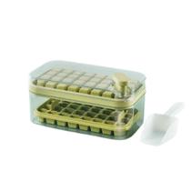 Caixa de Gelo Com Tampa Bandeja Armazenamento Para 64 Cubos De Gelos Forma Para Freezer Armazenagem Caixa de Gelo Com Tampa Bandeja Armazenamento Para 64 Cubos De Gelos Forma Para Freezer Armazenagem