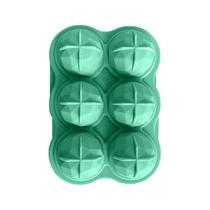 Caixa de gelo de personalidade DIY 6 pequena com tampa para fazer conjunto de moldes de gelo