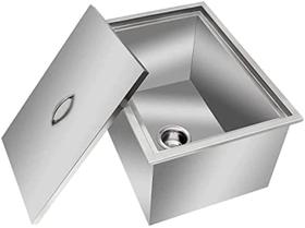 Caixa de Gelo Térmica AHLOKI 304 em Aço Inoxidável - 34,9L Caixa de Gelo Térmica AHLOKI 304 em Aço Inoxidável - 34,9L