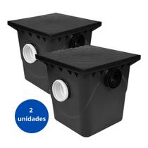 Caixa de gordura coletora 2 uni. c/ cesto 42l dn 100/75/50 Caixa de gordura coletora 2 uni. c/ cesto 42l dn 100/75/50