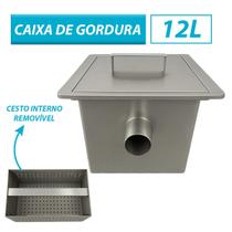 Caixa de Gordura Inox 304 Para Cozinha Em Alta Qualidade Comercial ou Residencial