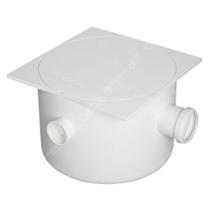 Caixa de Gordura Sifonada com tampa Quadrada Branca Krona N21 - DN 250 x 172 x 50